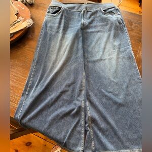Women’s Halara wide leg Blue Jeans 2x